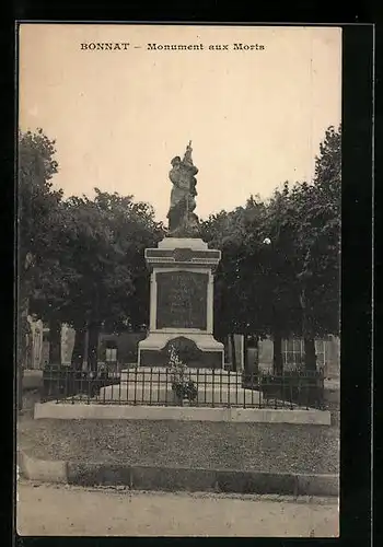 AK Bonnat, Monument aux Morts