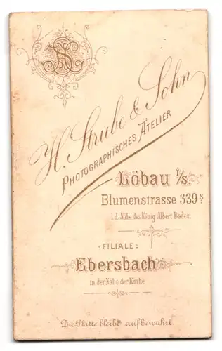 Fotografie H. Strube & Sohn, Löbau i. S., Blumenstr. 339, Portrait charmanter junger an einem Holzzaun stehend