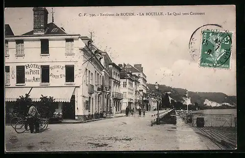 AK La Bouille pres Rouen, Le Quai vers Gaumont