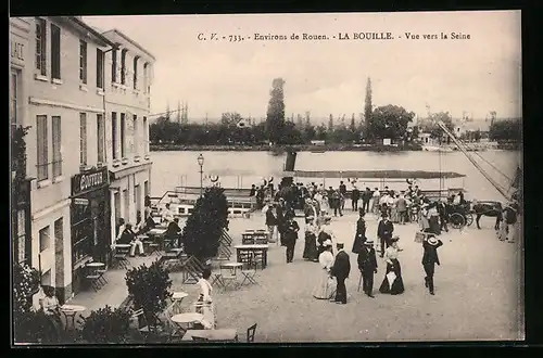 AK La Bouille pres Rouen, Vue vers la Seine
