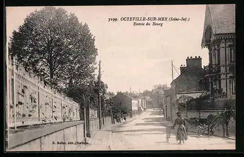 AK Octeville-sur-Mer, Entree du Bourg