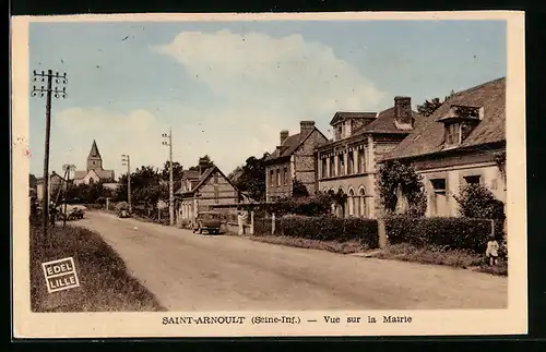 AK Saint-Arnoult, Vue sur la Mairie