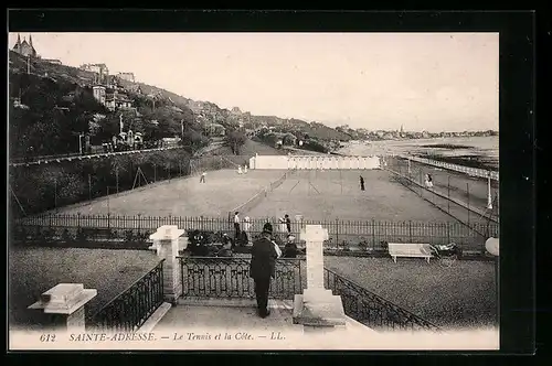 AK Sainte-Adresse, Le Tennis et la Cote