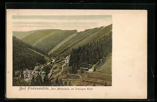 AK Bad Finkenmühle bei Mellenbach im Thüringer Wald, Talpanorama