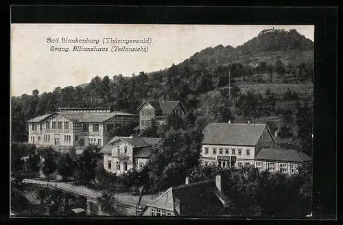 AK Bad Blankenburg im Thüringerwald, Blick auf das Evangelische Allianzhaus