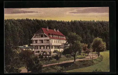 AK Bad Dürrheim im Schwarzwald, das Gästehaus am Waldrand