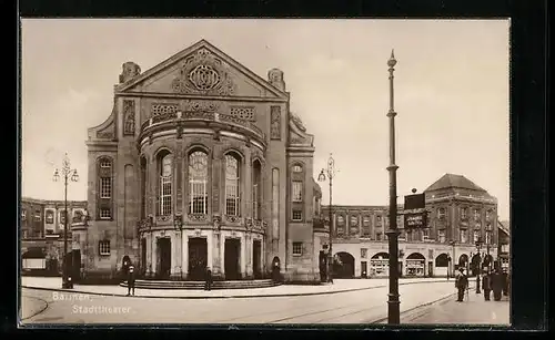 AK Barmen, vor dem Stadttheater