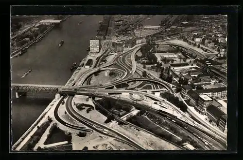 AK Mannheim, Auffahrt zur Rheinbrücke