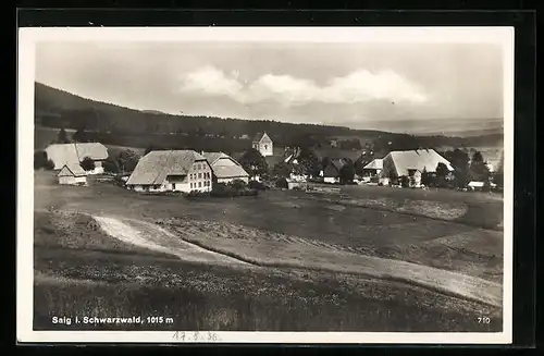 AK Saig im Schwarzwald, Blick auf die Kirche im Ort