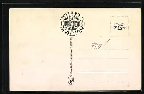 AK Insel Mainau, Gartenlokal am Gasthaus Schwedenschenke