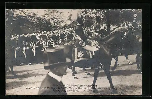 AK Funeral of King Edward VII, H.M. King of Portugal, König von Bulgarien und von Portugal