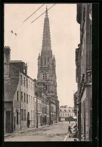 AK Harfleur, la Rue Carnot