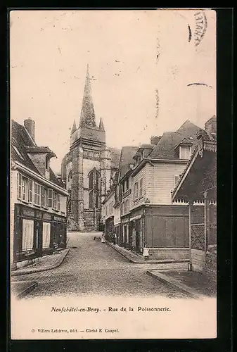 AK Neufchatel-en-Bray, Rue de la Poissonnerie