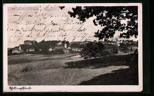 AK Schillingsfürst, Stadtpanorama mit Blick zur Kirche