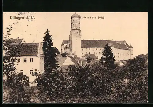 AK Dillingen a. D., Partie mit dem Schloss