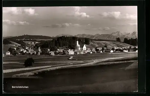 AK Bertoldshofen, Stadtpanorama mit Blick zur Kirche