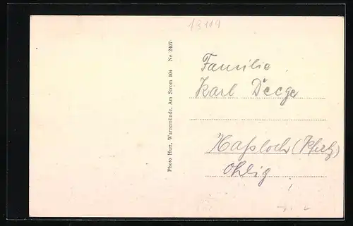 AK Warnemünde, Kurhaus am Strand