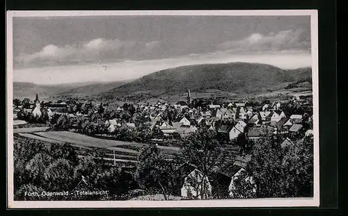 AK Fürth im Odenwald, Totalansicht der Stadt