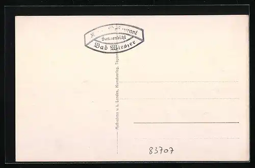 AK Bad Wiessee a. Tegernsee, am Berghaus Sonnenbichl
