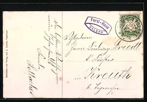 AK Valepp, Blick auf das kgl. Forsthaus