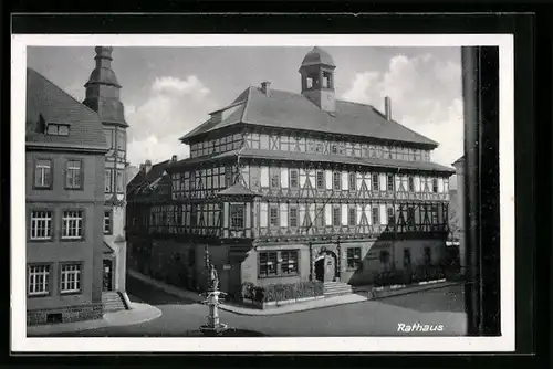 AK Vacha a. Rhön, vor dem Rathaus