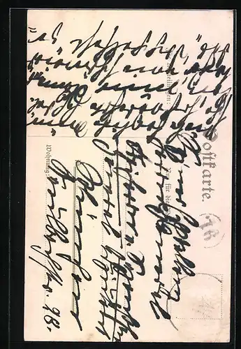 Lithographie Unternzenn, Schloss, Wappen