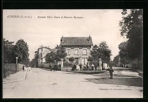 AK Acheres, Avenues Félix Faure et Maurice Berteaux