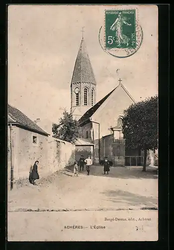 AK Achères, l`Église