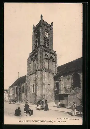 AK Neauphle-le-Chateau, le Clocher