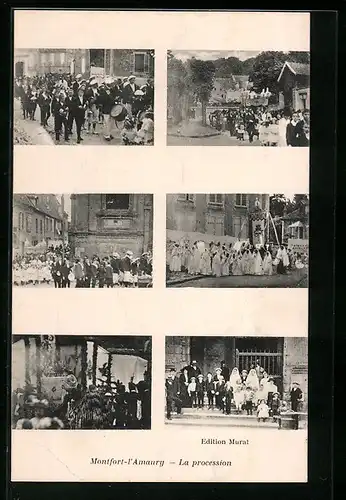 AK Montfort-l`Amaury, la Procession