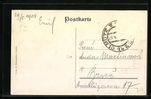 AK Olmütz, Totalansicht der Stadt