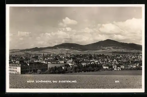 AK Schönberg in Mähren, Generalansicht der Stadt4