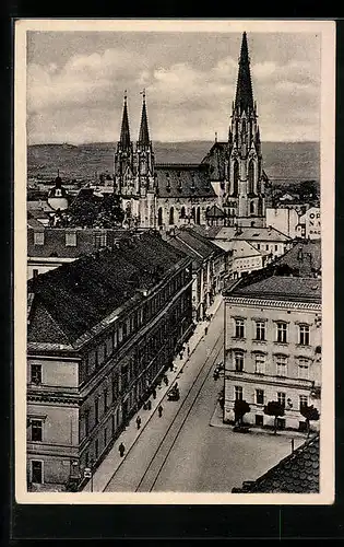 AK Olmütz, Stadtblick mit dem Dom