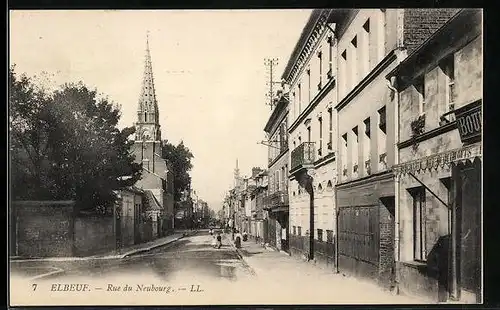 AK Elbeuf, Rue du Neubourg, L`Eglise