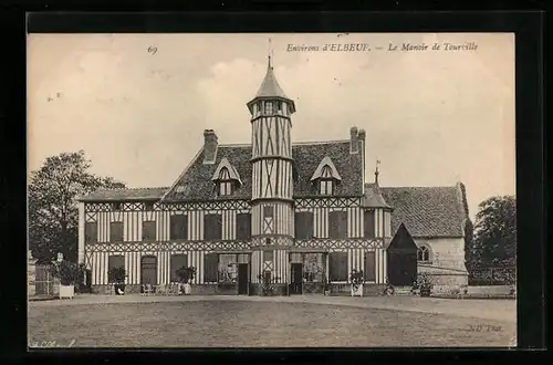 AK Tourville pres Elbeuf, Le Manoir, facade