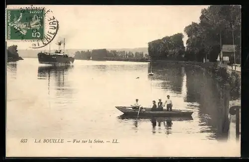 AK La Bouille, Vue sur la Seine
