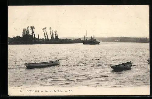 AK Duclair, Vue sur la Seine