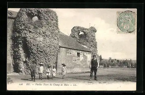 AK Eu, Vieilles Tours du Champ de Mars