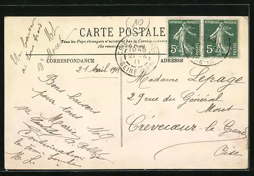 AK Criel-sur-Mer, Villa Les Pres