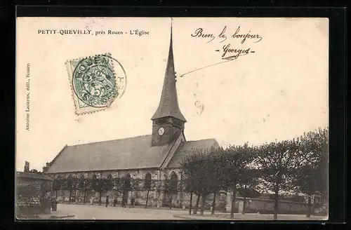 AK Petit-Quevilly, pres Rouen, L`Eglise