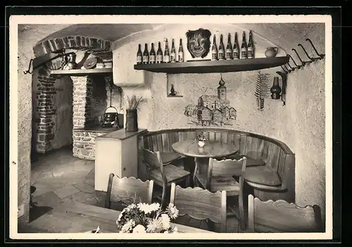 AK Luzern, Walliser Kanne mit Keller, Burgerstr. 3