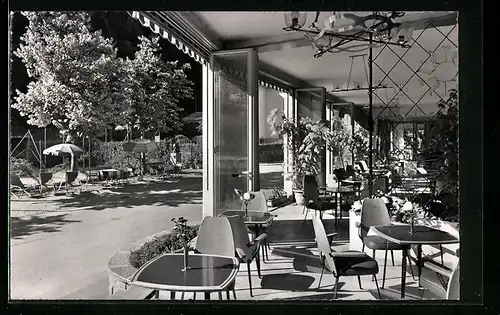 AK Piotta /Tessin, Hotel de la Poste, La Veranda