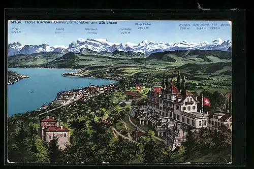 AK Rüschlikon am Zürichsee, Hotel Kurhaus Belvoir