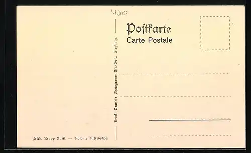 AK Essen, Ortspartie Kolonie Alfredshof