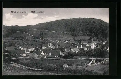 AK Glatt /Hohenzollern, Ortsansicht aus der Vogelschau