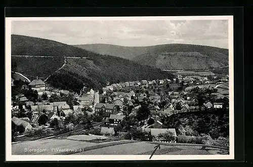 AK Biersdorf /Westerwald, Luftbild der Ortschaft