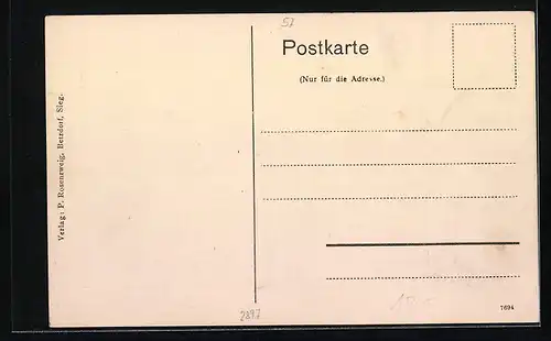 AK Hamm a. d. Sieg, Das Christl. Erholungsheim Hohe Grete