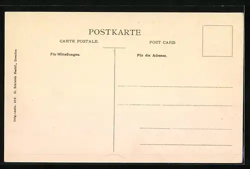 AK Gohrisch / Sächs. Schweiz, Gesamtansicht mit Lilienstein