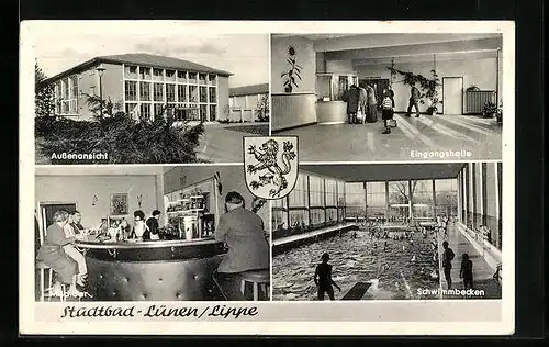 AK Lünen / Lippe, Stadtbad, Mehrfachansichten