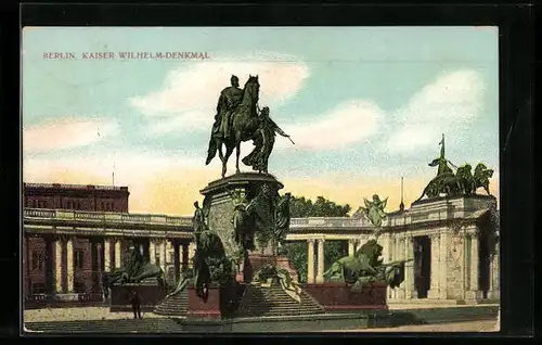 AK Berlin, Kaiser Wilhelm-Denkmal